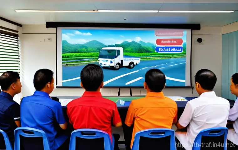교통안전관리사 자격증 활용 사례 - **Prompt: A professional Thai Transport Safety Manager (TSM), a woman in her late 30s with short, ne...