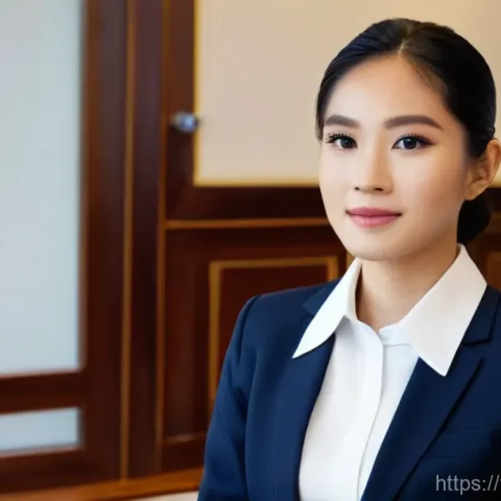 교통직 공무원 면접 준비 전략 - **Prompt:** "A professional young Thai woman in a government job interview setting. She is meticulou...