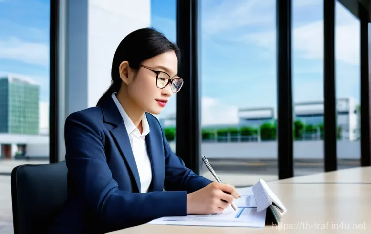 교통직 공무원 면접 준비 전략 - **Prompt:** "A poised young Thai man confidently engaging in a government job interview. He is impec...